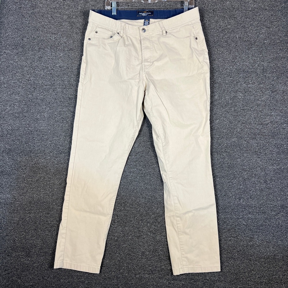 Nickel & Iron Stretch Tan Khaki Chino Pants Mens 36x30 Cotton Blend 5 Pocket